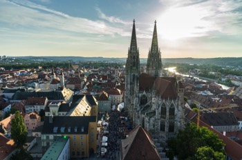 Dom von oben - Regensburg - Deutschland